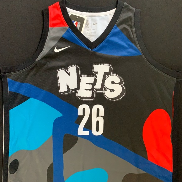 NWT Nike Spencer Dinwiddie Brooklyn Nets #26 City Swingman Jersey Youth XL 18-20